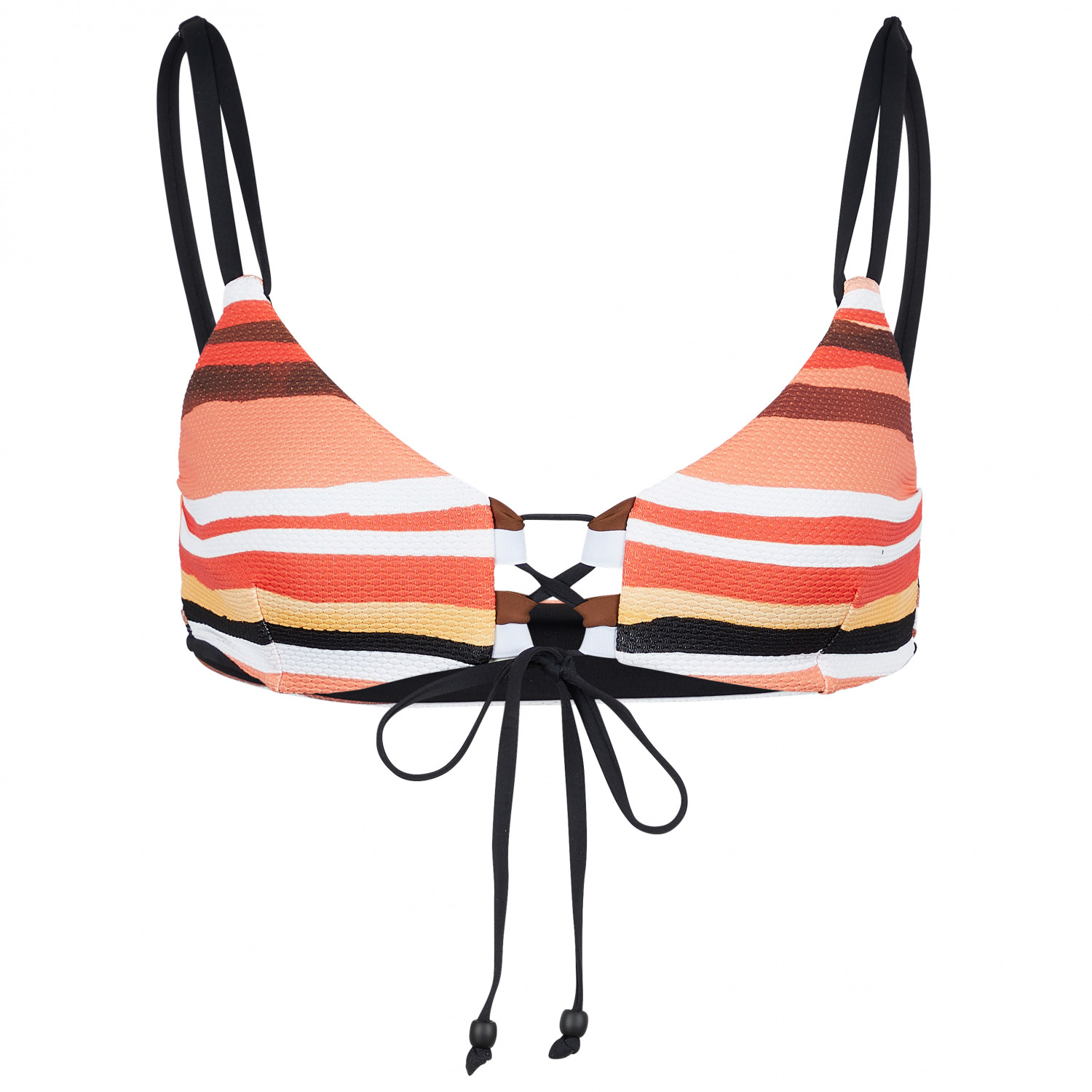 Seafolly - Women's Sun Stripe Reversible Bralette - Bikini-Top