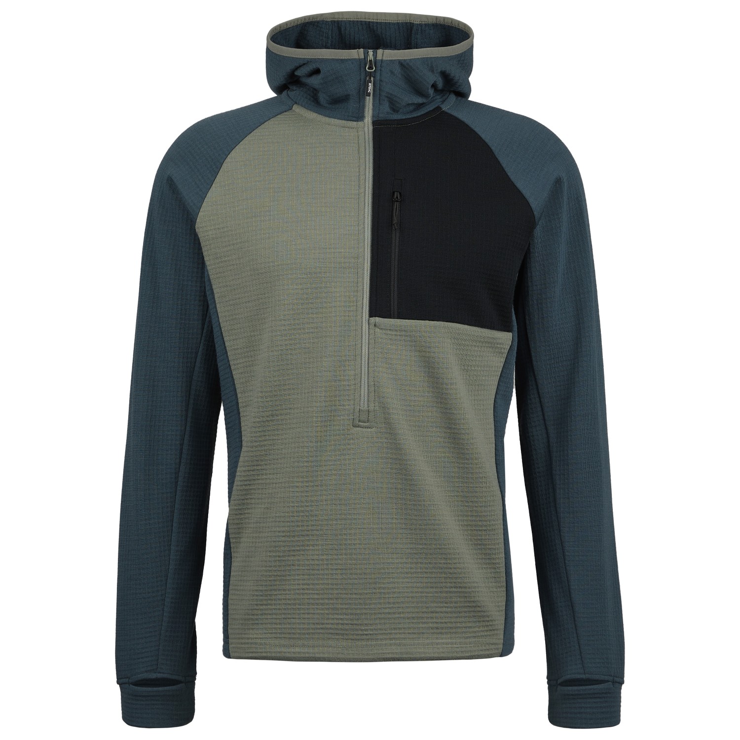 Stoic - MerinoGrid285 NorrdalSt. 3/4 Zip Hoody - Merinohoodie