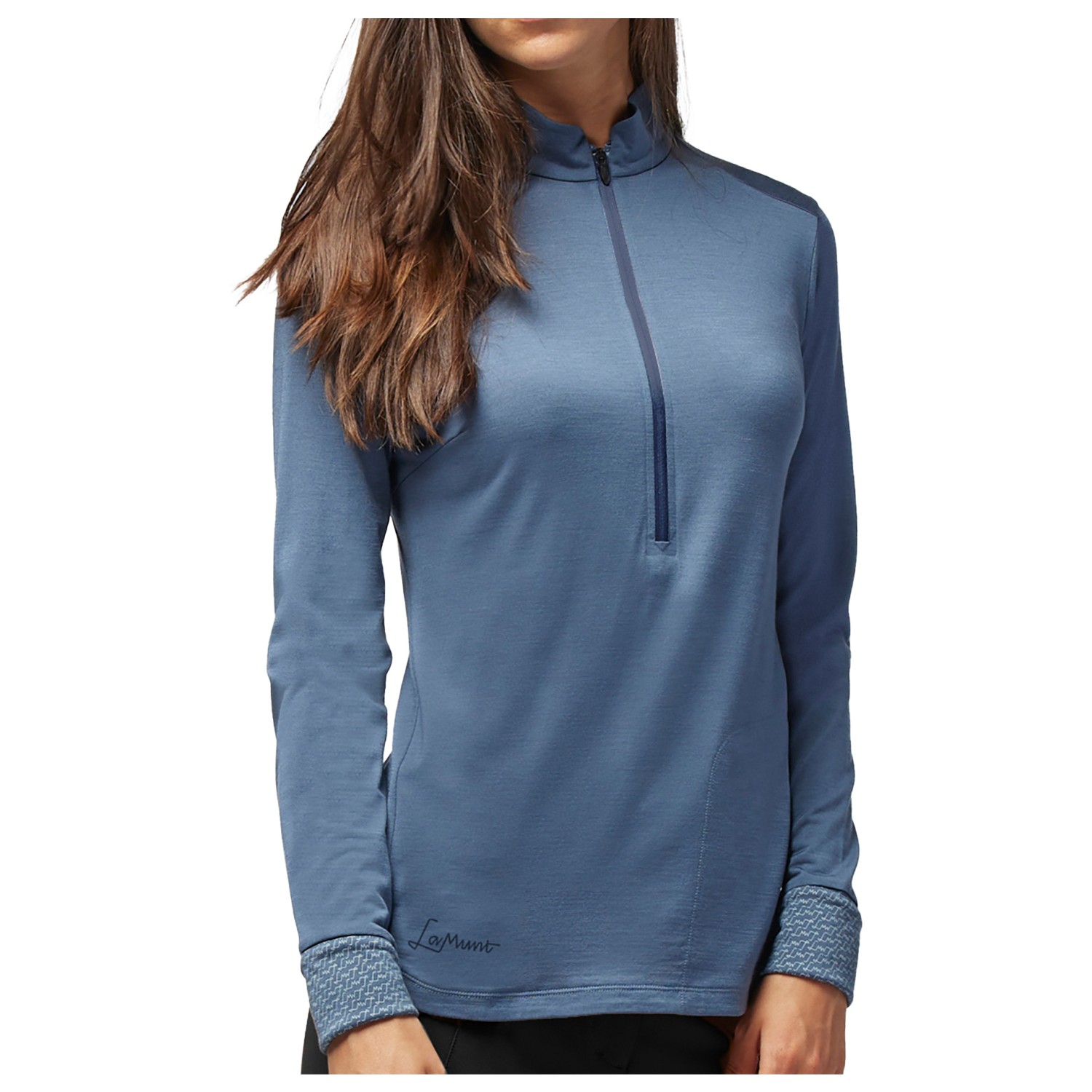 LaMunt - Women's Alexandra L/S Zip Tee - Merinolongsleeve