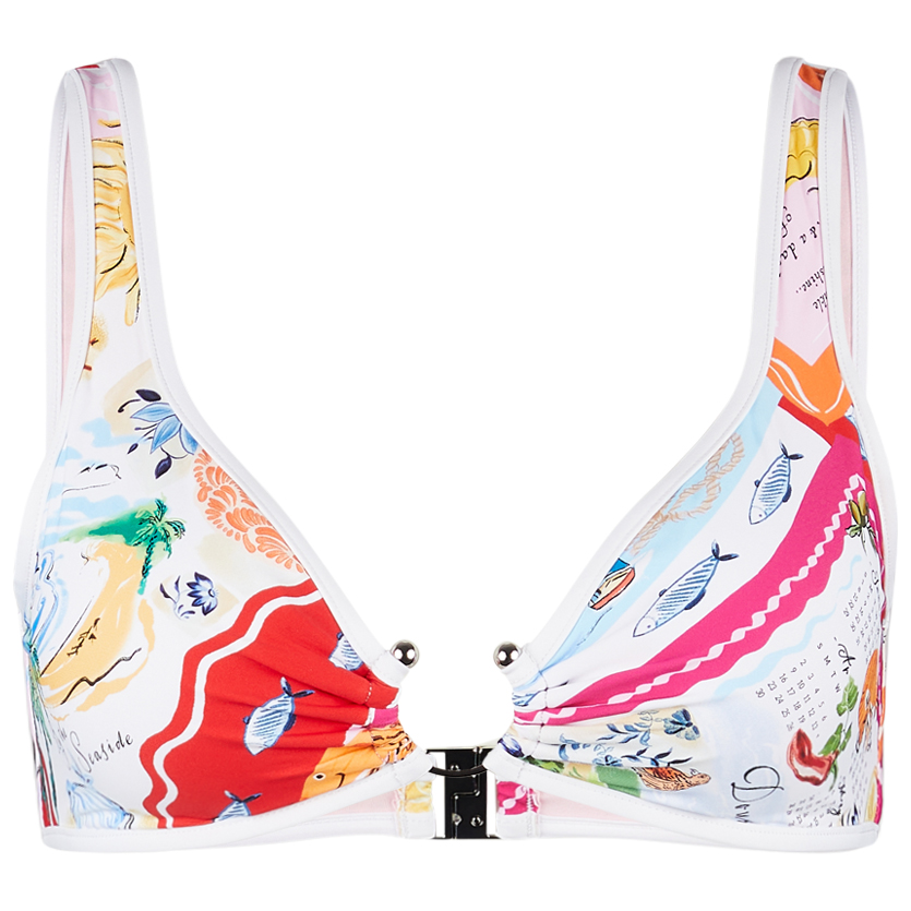 Seafolly - Women's Wish You Were Here Ring Front Tank - Bikini-Top