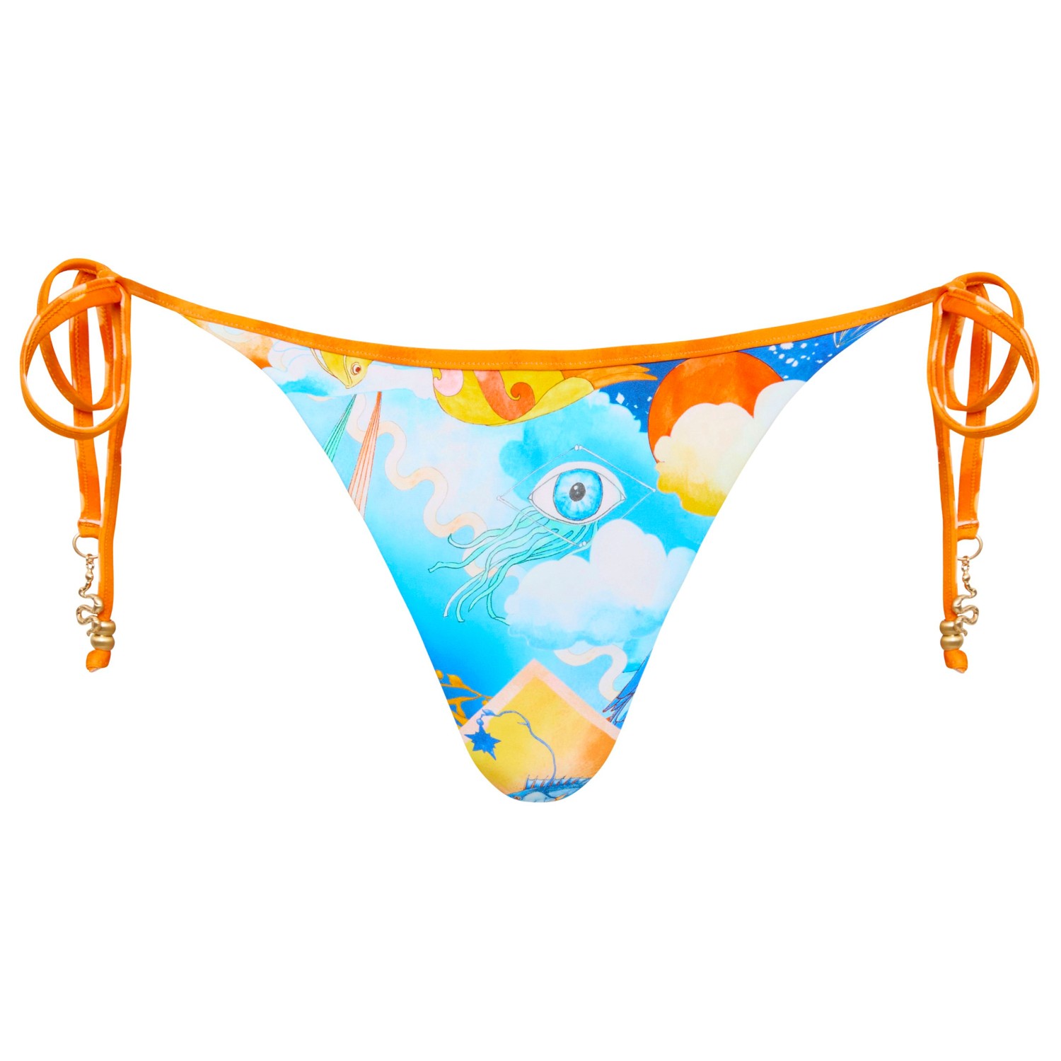 Seafolly - Women's Aquarius Reversible Tie Side Rio Pant - Bikini-Bottom