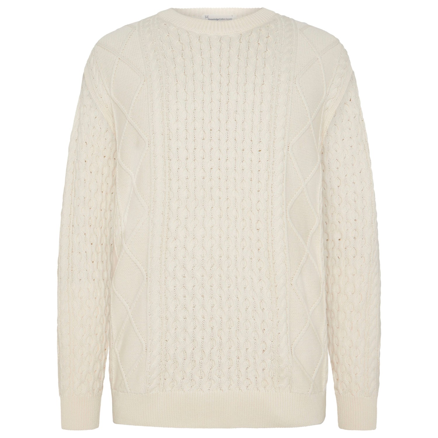 KnowledgeCotton Apparel - Cotton Cable Crew Neck - Wollpullover KnowledgeCotton Apparel - Cotton Cable Crew Neck - Wollpullover