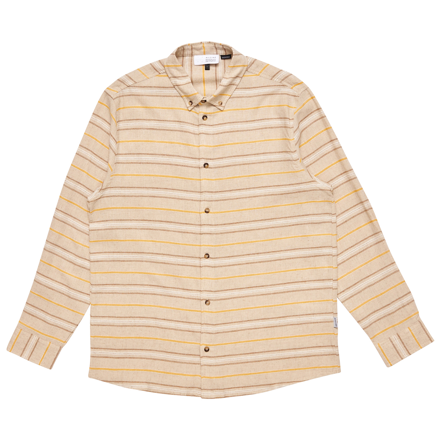Mazine - Striped Linen-Mix Shirt - Hemd Mazine - Striped Linen-Mix Shirt - Hemd