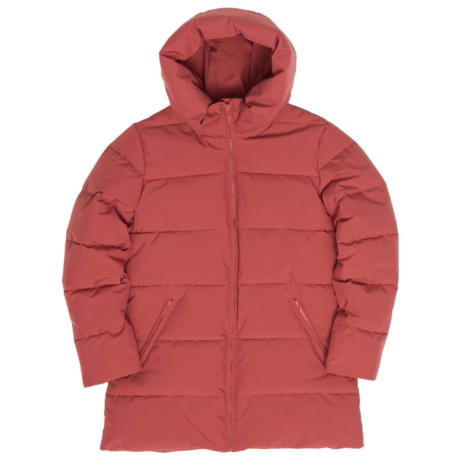 Mazine - Women's Basic Mid Length Puffer Jacket - Parka Mazine - Women's Basic Mid Length Puffer Jacket - Parka