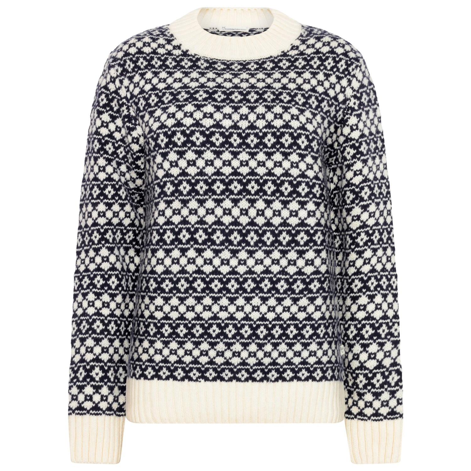 KnowledgeCotton Apparel - Women's Fair Isle Crew Neck - Wollpullover KnowledgeCotton Apparel - Women's Fair Isle Crew Neck - Wollpullover