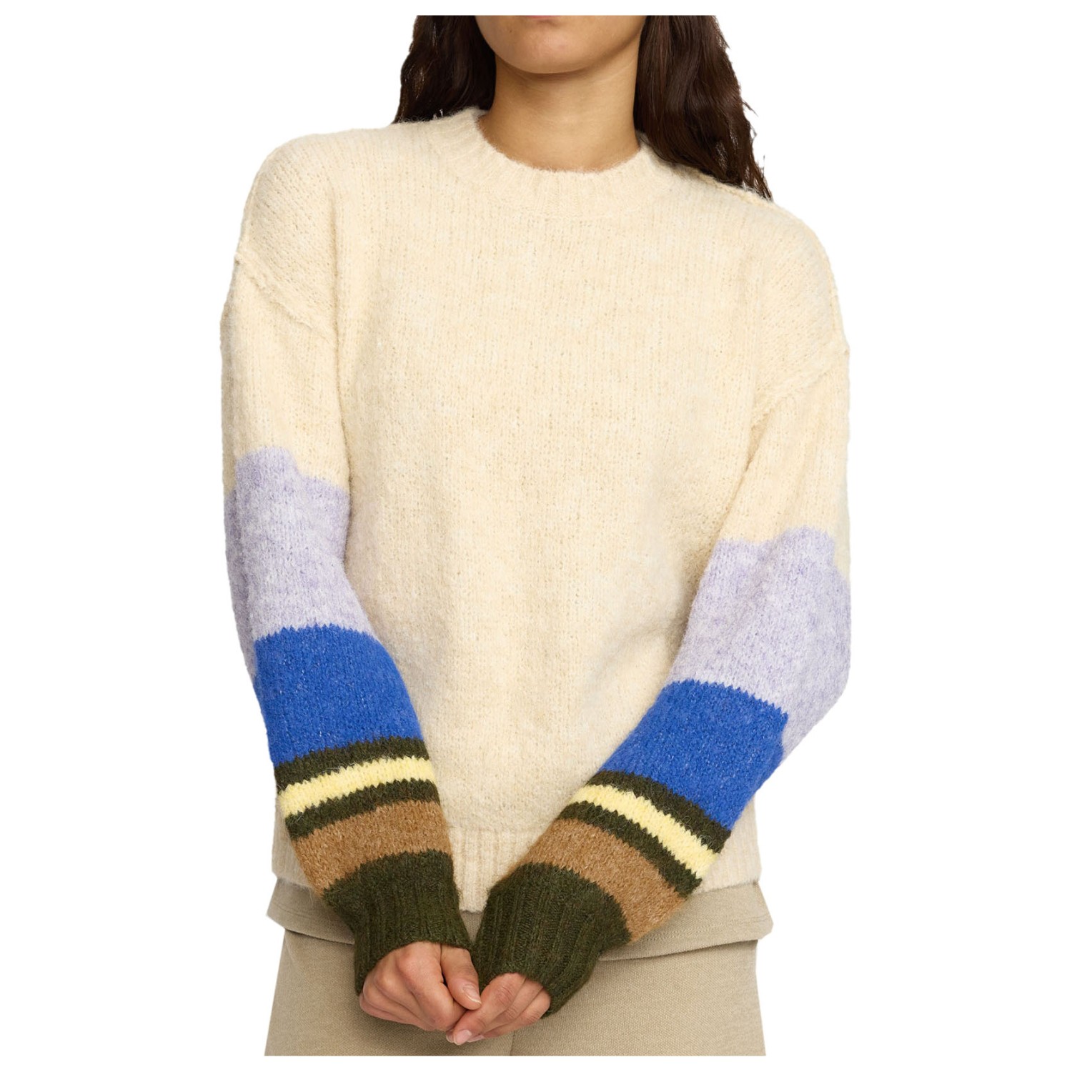 Selfhood - Women's Striped Mohair Sweater - Pullover Selfhood - Women's Striped Mohair Sweater - Pullover