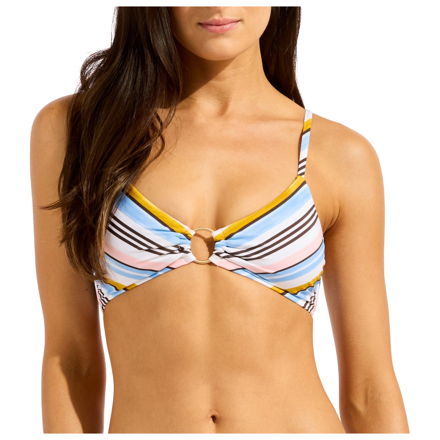 Seafolly - Women's Kai Ring Front Bralette - Bikini-Top Seafolly - Women's Kai Ring Front Bralette - Bikini-Top