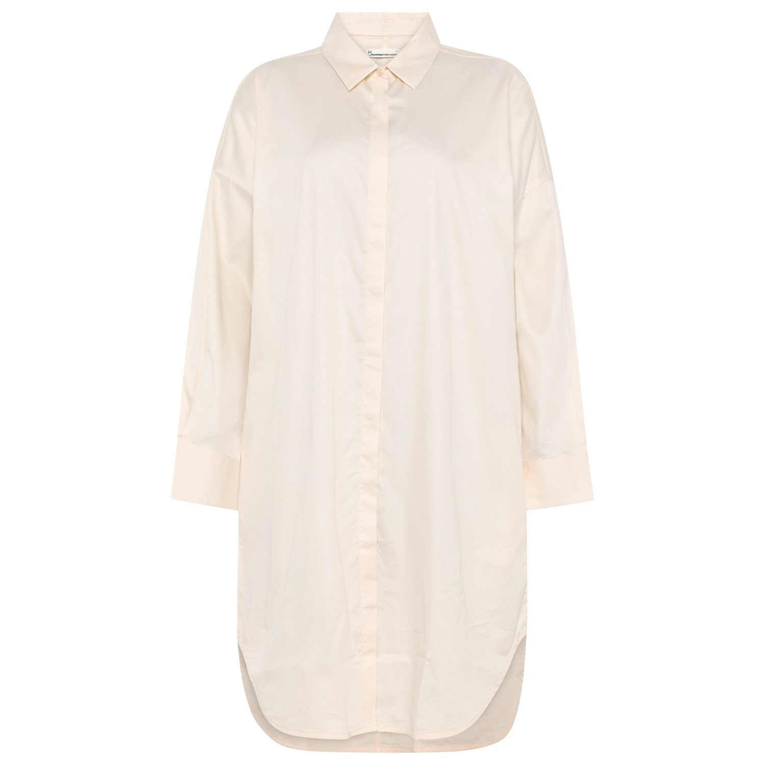 KnowledgeCotton Apparel - Women's Organic Cotton Satin Shirt Dress - Hemd KnowledgeCotton Apparel - Women's Organic Cotton Satin Shirt Dress - Hemd