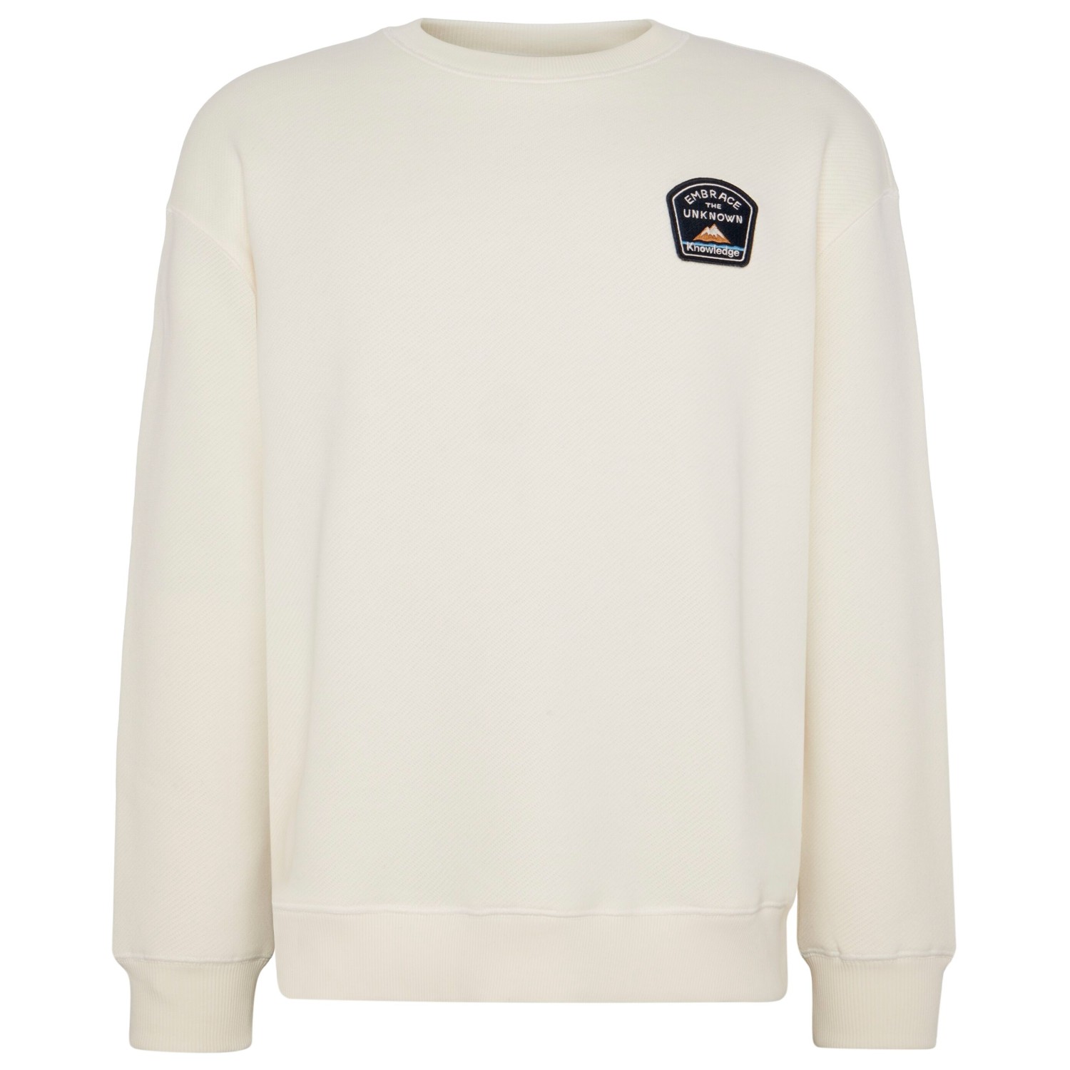 KnowledgeCotton Apparel - Loose Sweater With Badge At Chest - Pullover KnowledgeCotton Apparel - Loose Sweater With Badge At Chest - Pullover