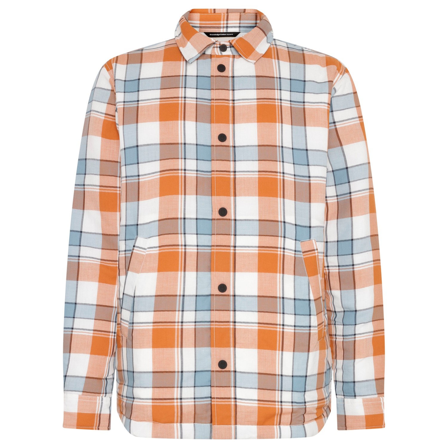 KnowledgeCotton Apparel - Checked Loose Fit Padded Overshirt - Hemd