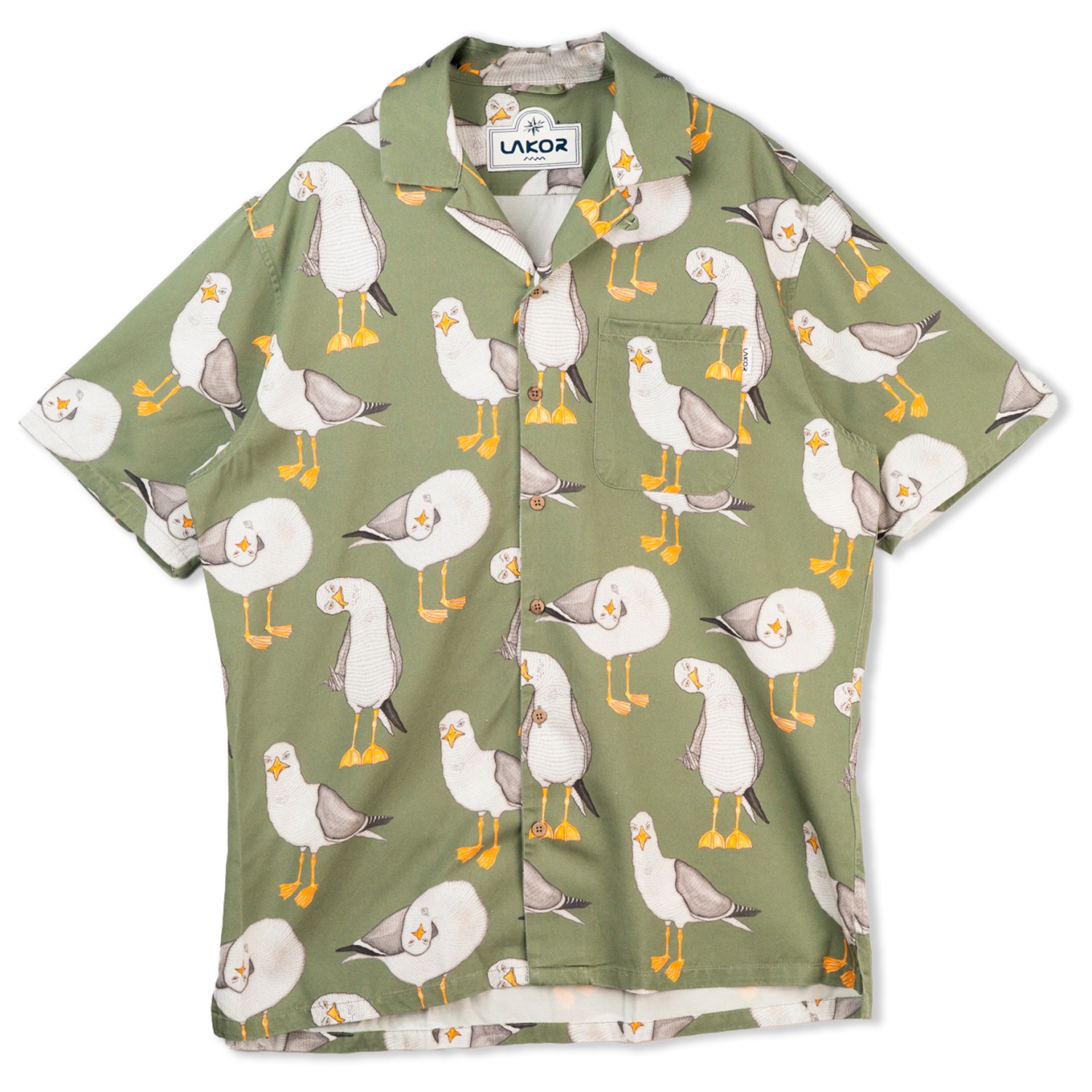 LAKOR - Flipping The Bird Short Sleeve Shirt - Hemd