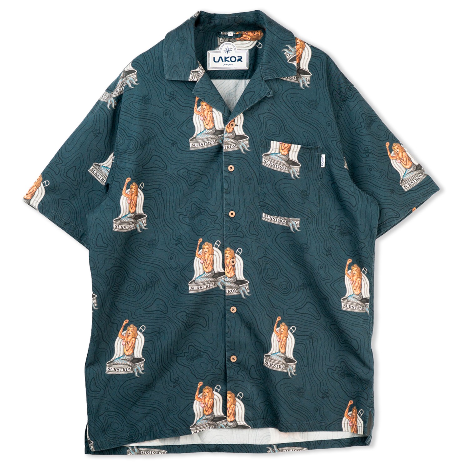 LAKOR - Save The Mermaids Short Sleeve Shirt - Hemd