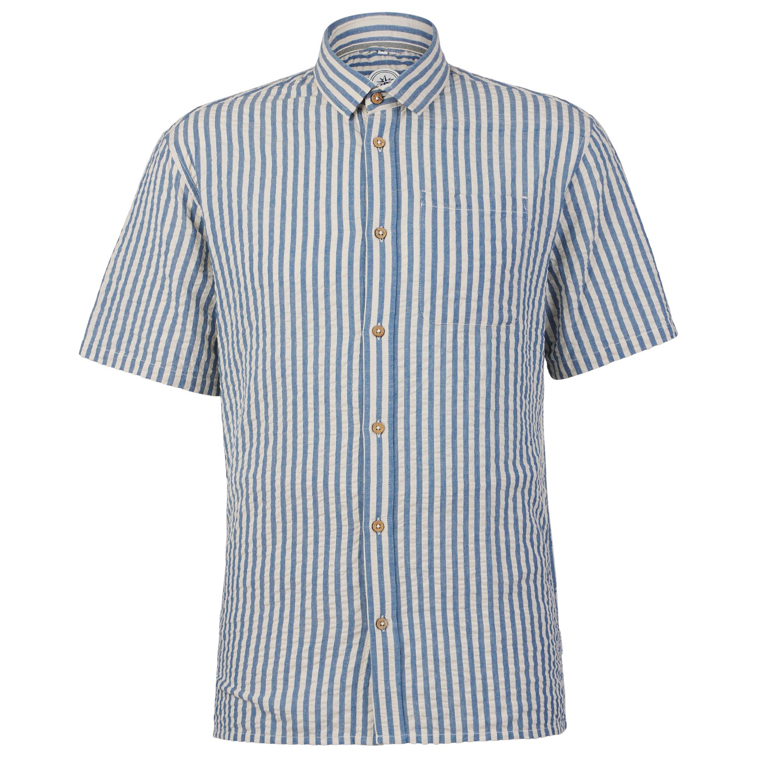 LAKOR - Seer Sucker Short Sleeve Shirt - Hemd