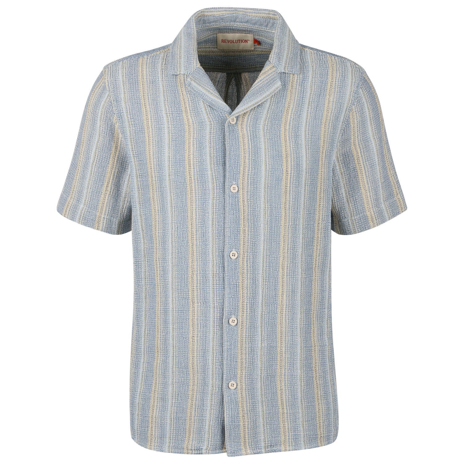 Revolution - Cuban Shirt Striped S/S - Hemd Revolution - Cuban Shirt Striped S/S - Hemd