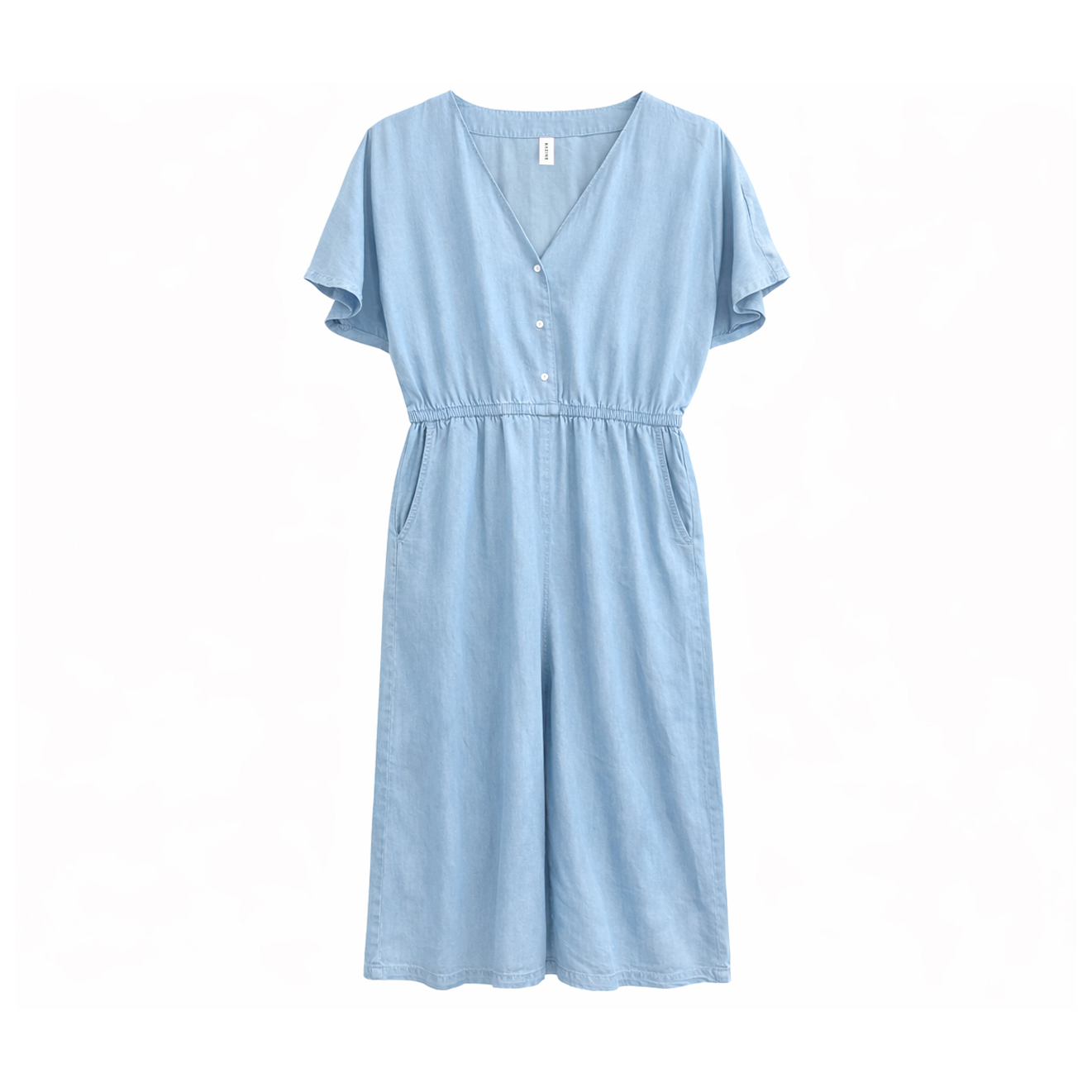 Mazine - Women's Wide Leg Tencel Jumpsuit - Jumpsuit Mazine - Women's Wide Leg Tencel Jumpsuit - Jumpsuit