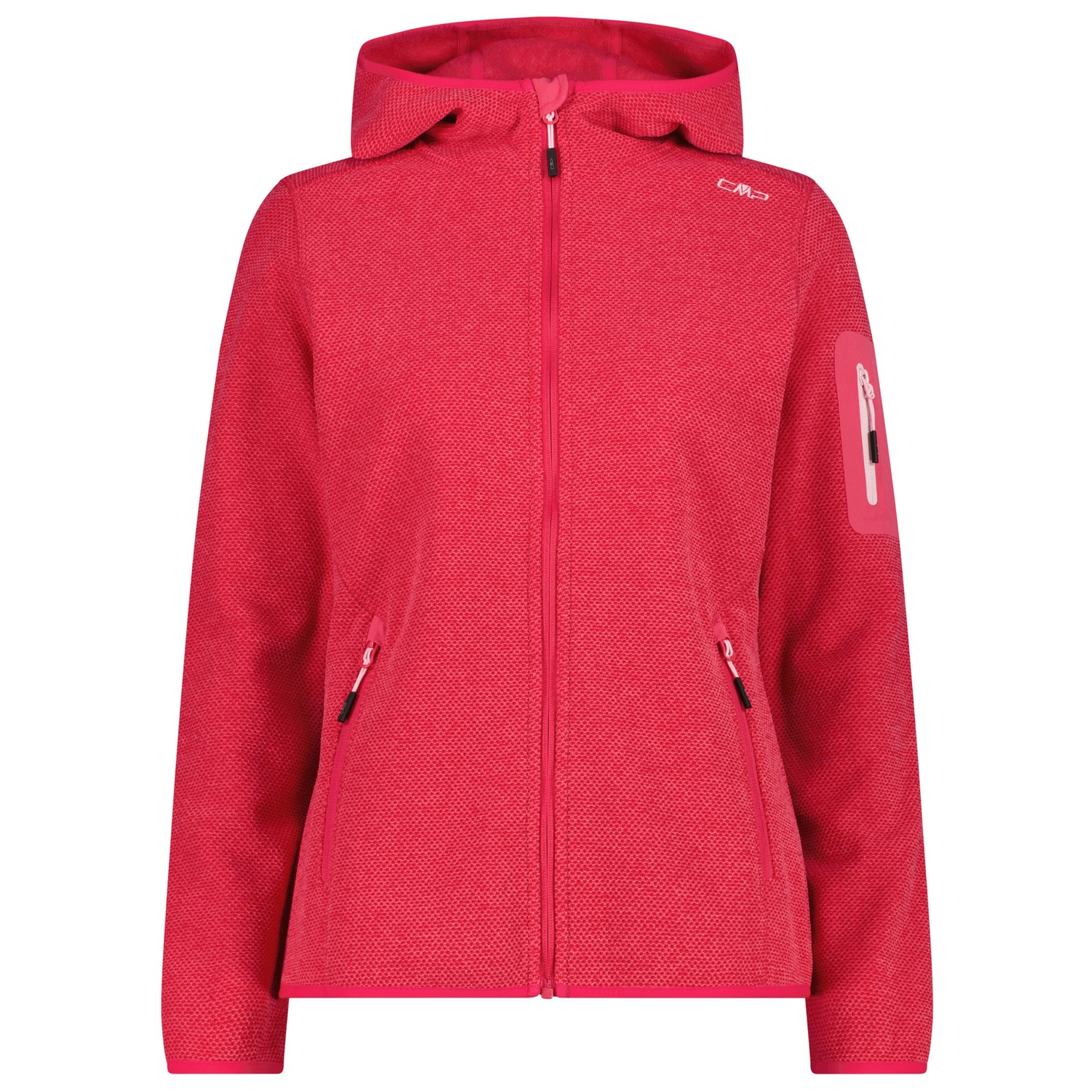 CMP - Women's Jacket Fix Hood Jacquard Knitted 3H19826 - Fleecejacke CMP - Women's Jacket Fix Hood Jacquard Knitted 3H19826 - Fleecejacke