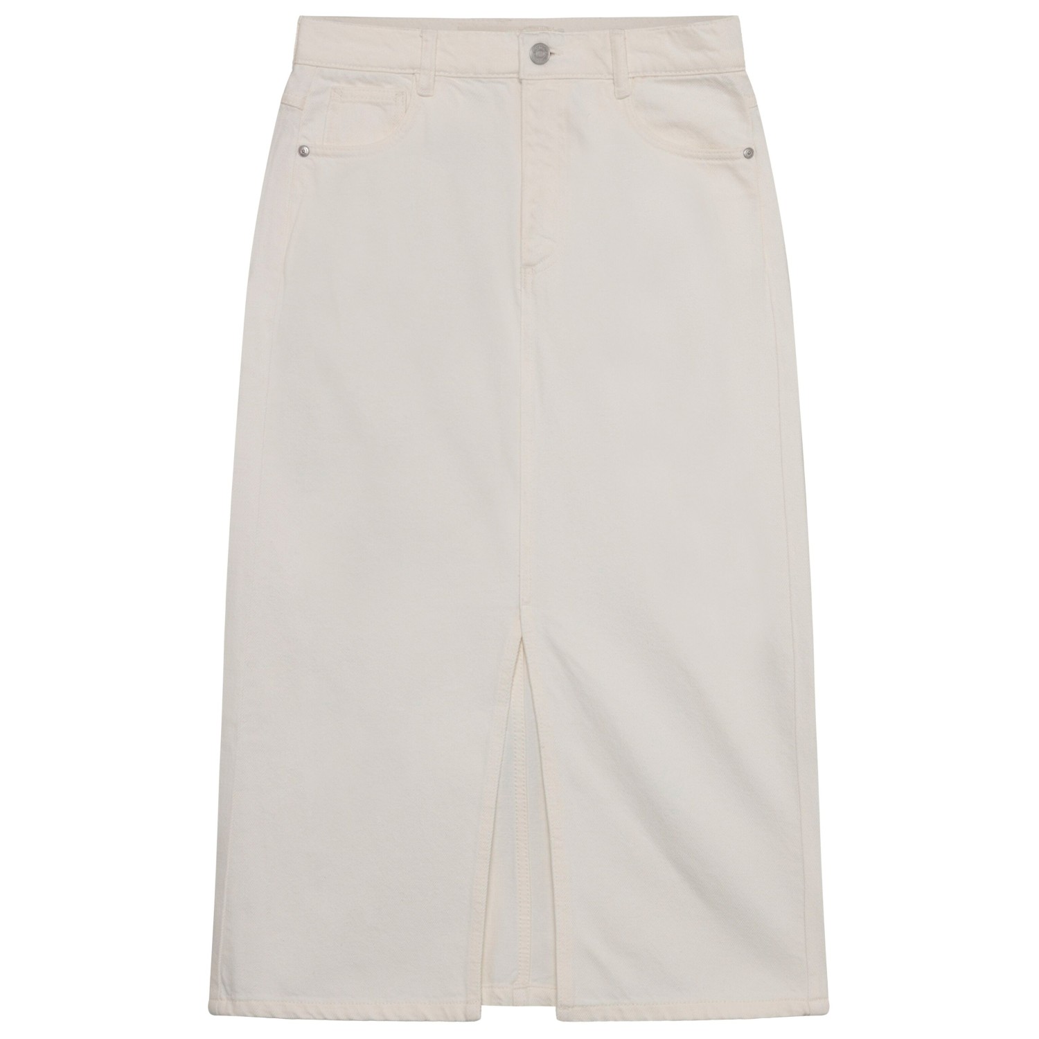 KnowledgeCotton Apparel - Women's Mid Length H. Twill Skirt - Rock KnowledgeCotton Apparel - Women's Mid Length H. Twill Skirt - Rock