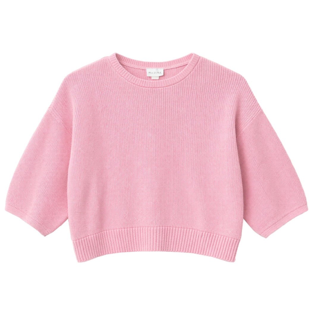 Mazine - Women's Half Sleeve Knit Jumper - Pullover Mazine - Women's Half Sleeve Knit Jumper - Pullover