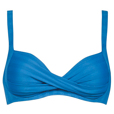 Lidea - Women's Linear Code Cross-Over Bikini Top - Bikini-Top