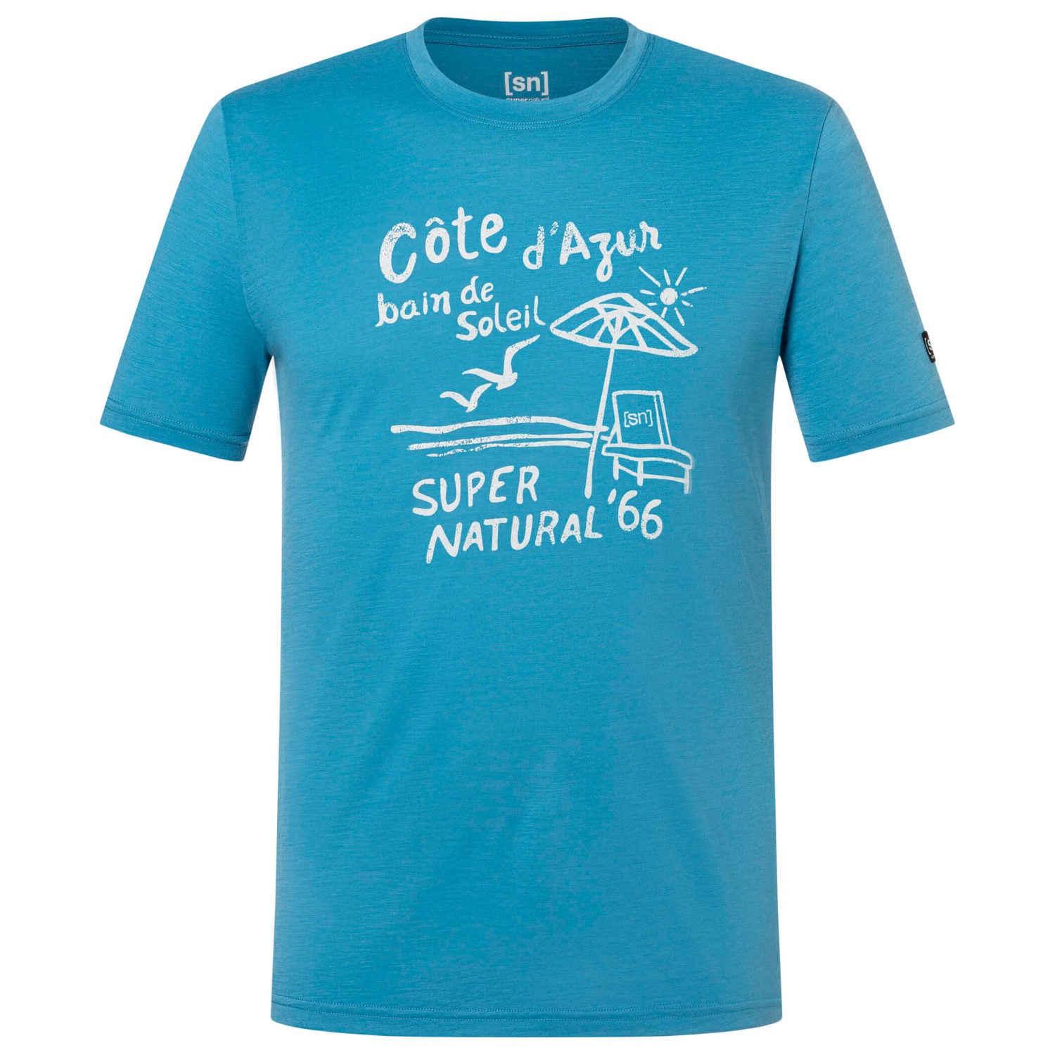 super.natural - Cote D'Azur Tee - Merinoshirt