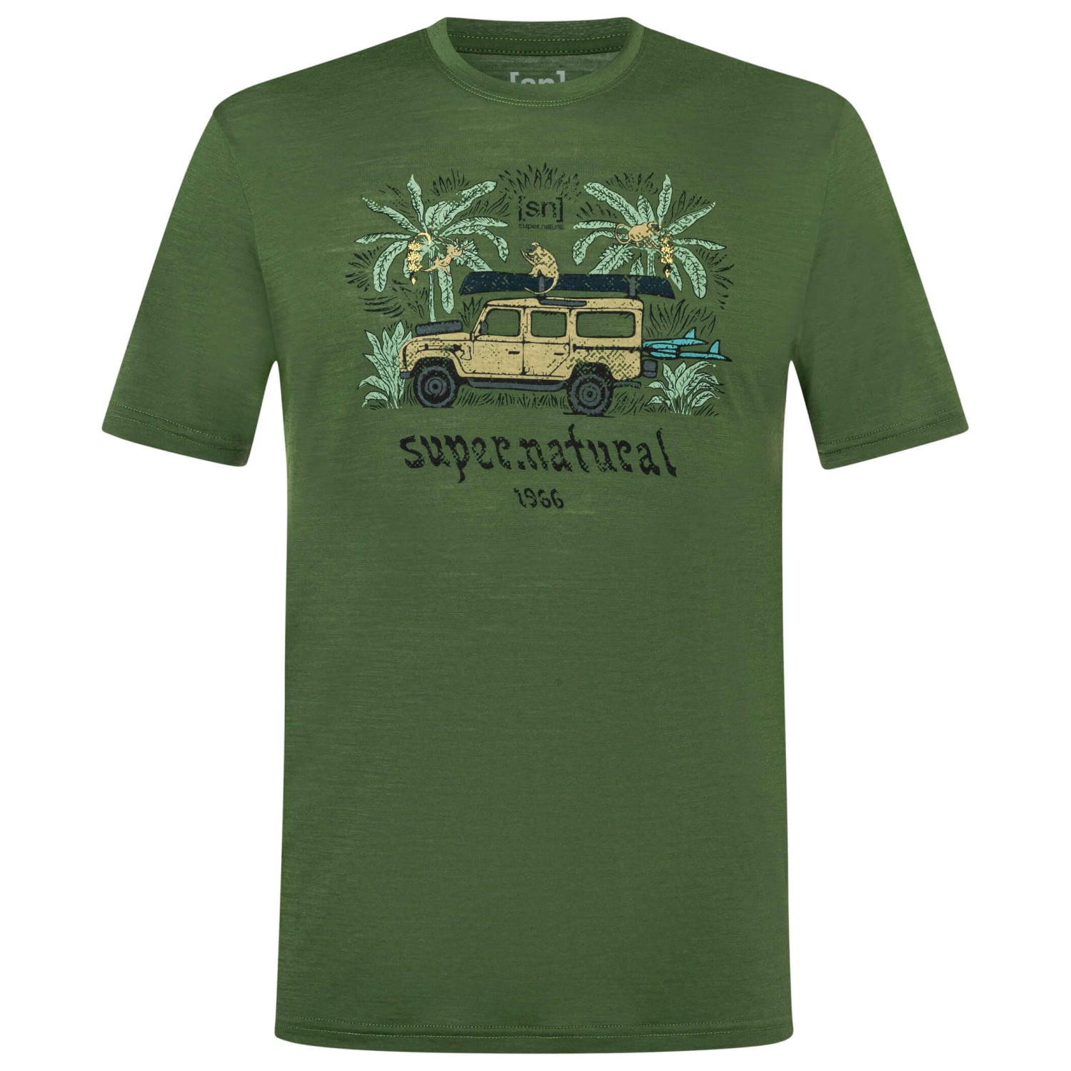 super.natural - Tropicar Tee - Merinoshirt