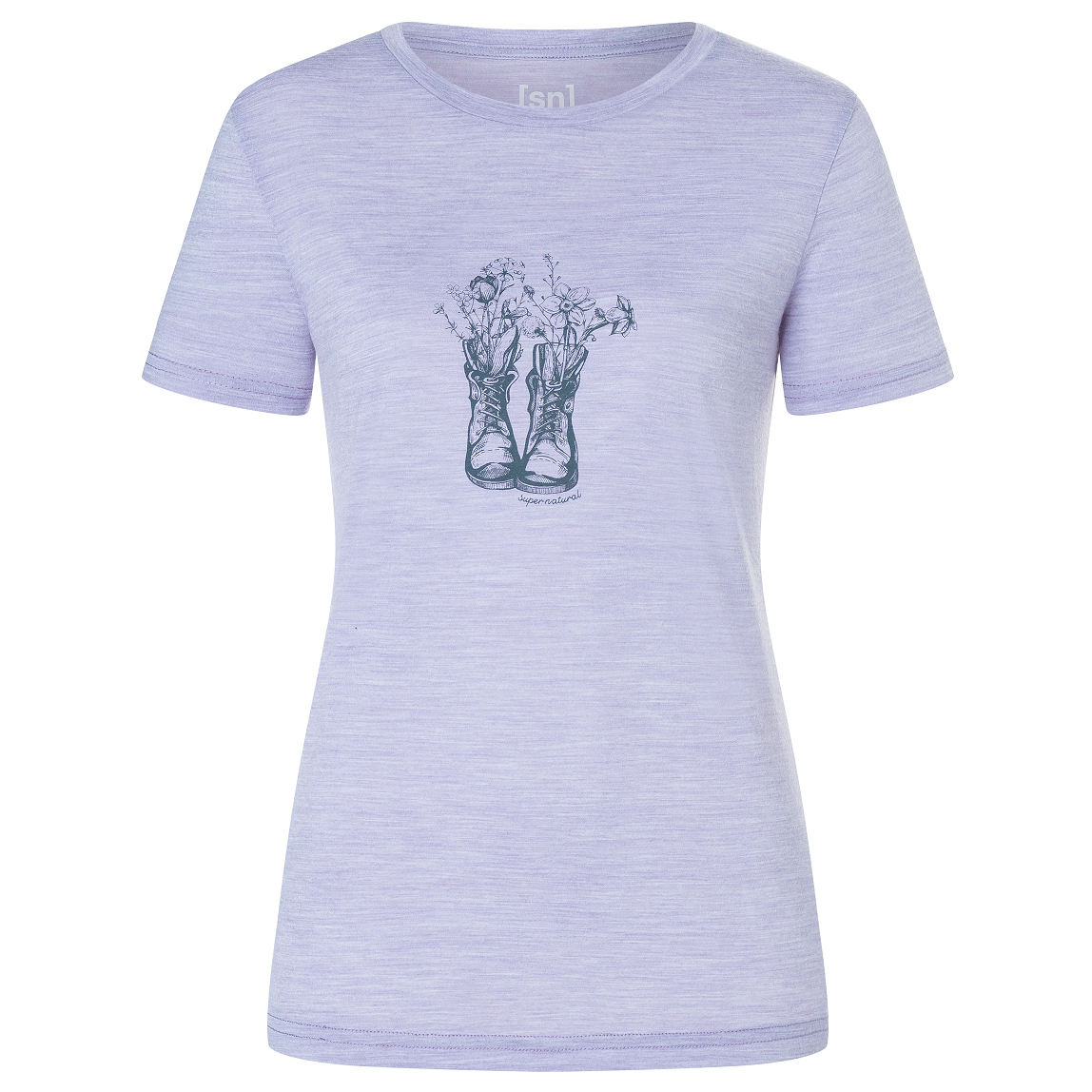 super.natural - Women's Flower Boots Tee - Merinoshirt super.natural - Women's Flower Boots Tee - Merinoshirt