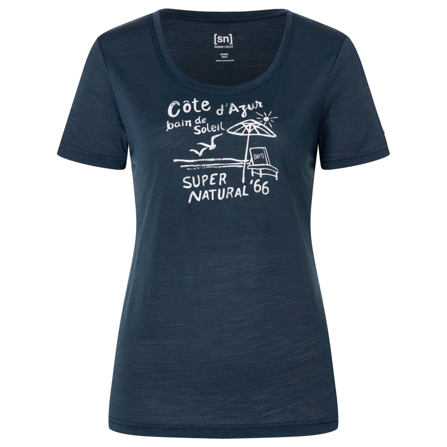super.natural - Women's Cote D'Azur Tee - Merinoshirt