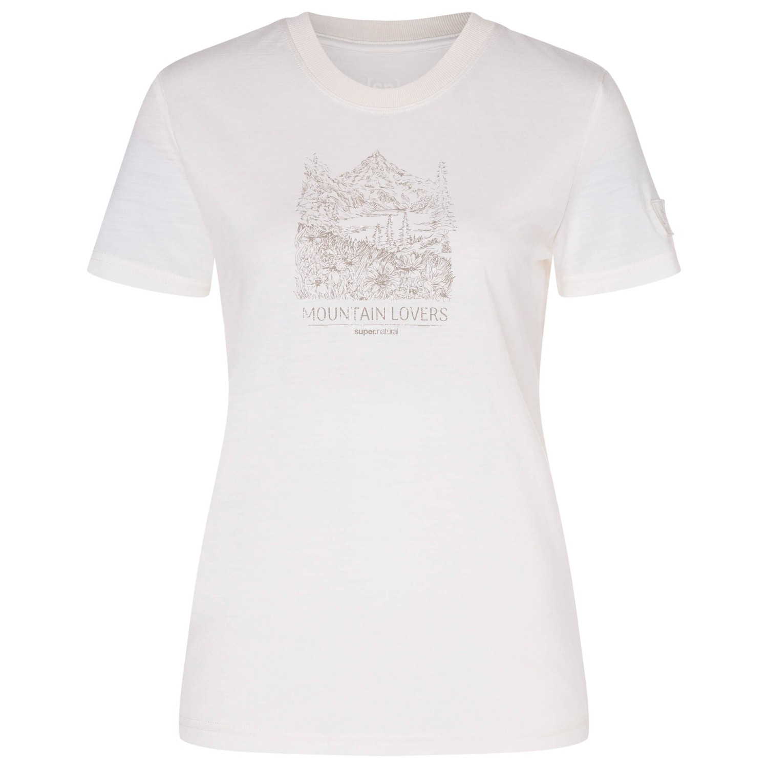 super.natural - Women's Mountain Lovers Bio Jersey Tee - Merinoshirt super.natural - Women's Mountain Lovers Bio Jersey Tee - Merinoshirt