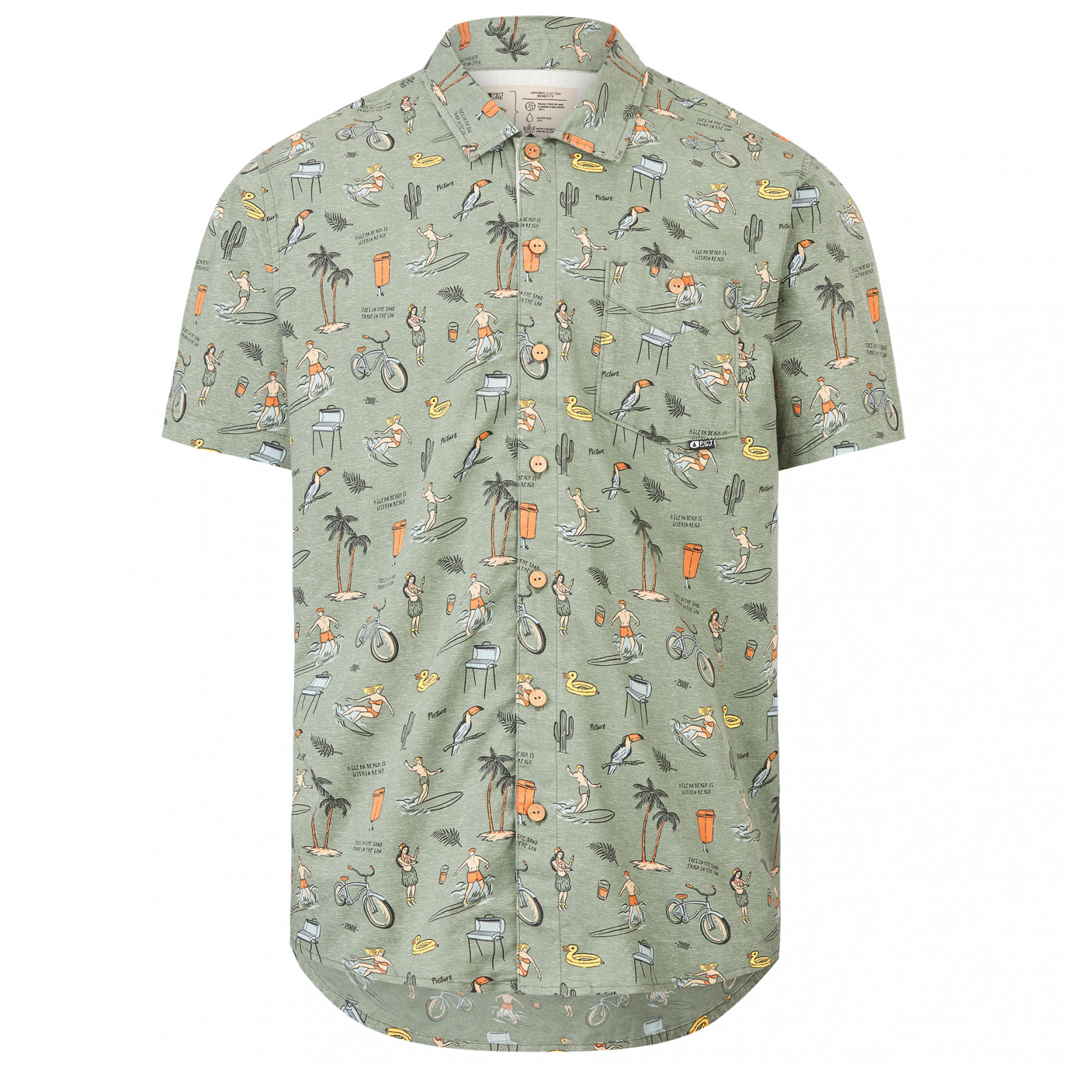 Picture - Mataikona S/S Shirt - Hemd Picture - Mataikona S/S Shirt - Hemd