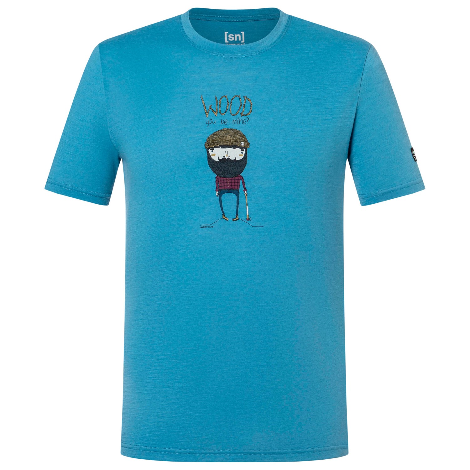 super.natural - Wood Crafti Tee - Merinoshirt