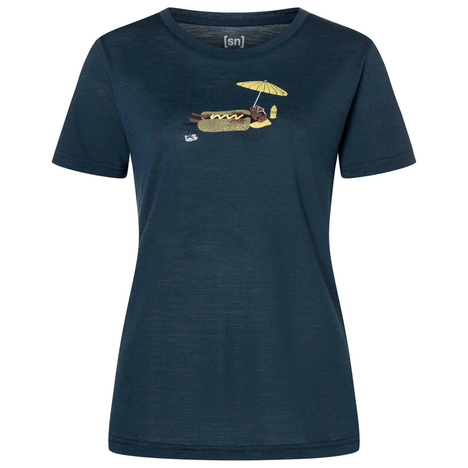 super.natural - Women's Hot Dog Tee - Merinoshirt